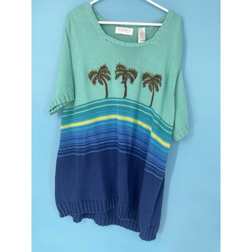Liz Claiborne Liz wear Jeans Women's Multicolor Knitted Sweater 2XL
